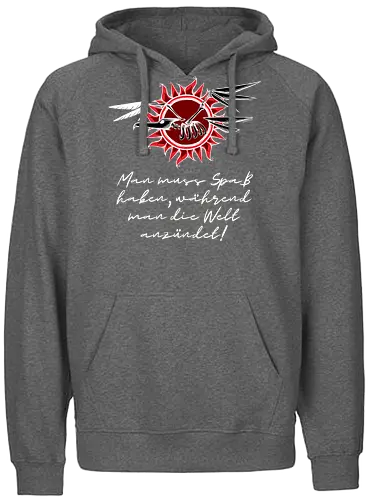 Frigatebird-Piratenflagge mit Text - Piraten, Romanzitat, AnikaBeer, Flagge, Fregattvogel - Fairtrade Hoodie