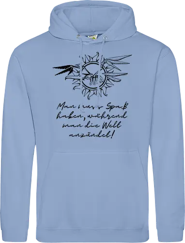 Frigatebird-Piratenflagge: Lineart mit Text
