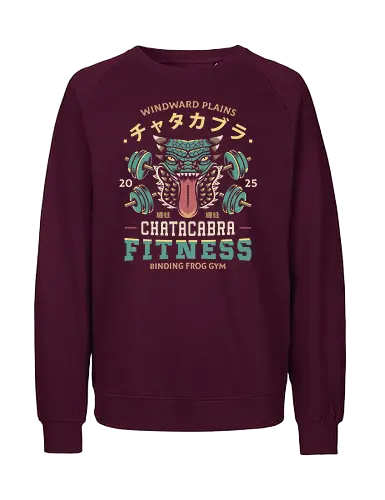 Chatacabra Fitness - monster, monster world, game, gamer, gaming, video games, hunter, monster rise, monster wilds, iceborne, palico, wyvern - Fairtrade Sweatshirt