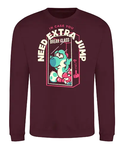 Brauchst du einen zusätzlichen Sprung? Glas zerbrechen - retro, gaming, gamer, retro gamer - Sweatshirt