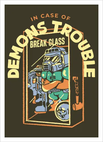 Probleme mit den Dämonen? Glas zerbrechen