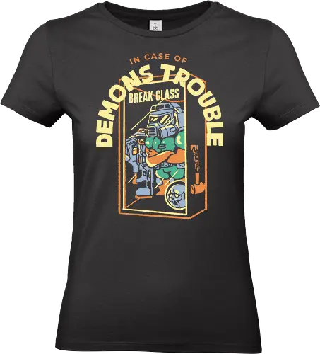 Probleme mit den Dämonen? Glas zerbrechen - retro, gaming, gamer, retro gamer - Standard T-Shirt (Frauen)