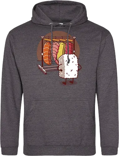 Sushi Wardrobe v2 - sushi, cute food, cute sushi, food, i love sushi, japan, japanese, kawaii, kawaii food, kawaii sushi, nigiri, sushi food, sushi lover, wardrobe - Standard Hoodie