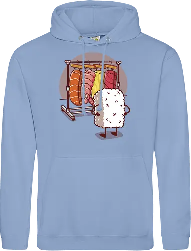 Sushi Wardrobe v2 - sushi, cute food, cute sushi, food, i love sushi, japan, japanese, kawaii, kawaii food, kawaii sushi, nigiri, sushi food, sushi lover, wardrobe - Standard Hoodie