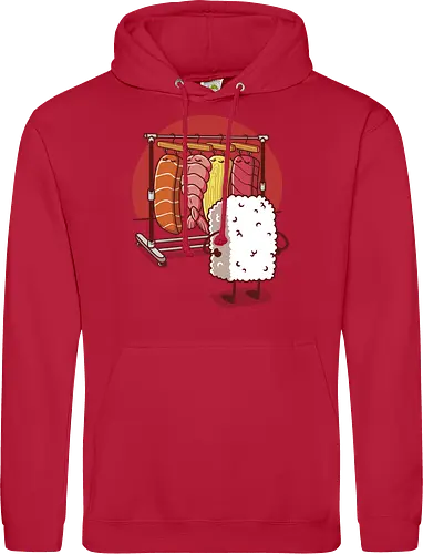 Sushi Wardrobe v2 - sushi, cute food, cute sushi, food, i love sushi, japan, japanese, kawaii, kawaii food, kawaii sushi, nigiri, sushi food, sushi lover, wardrobe - Standard Hoodie