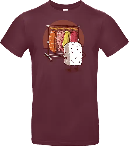 Sushi Wardrobe v2 - sushi, cute food, cute sushi, food, i love sushi, japan, japanese, kawaii, kawaii food, kawaii sushi, nigiri, sushi food, sushi lover, wardrobe - Standard T-Shirt