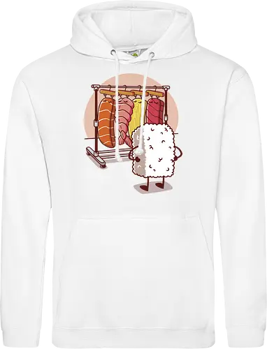 Sushi Wardrobe v2 - sushi, cute food, cute sushi, food, i love sushi, japan, japanese, kawaii, kawaii food, kawaii sushi, nigiri, sushi food, sushi lover, wardrobe - Standard Hoodie