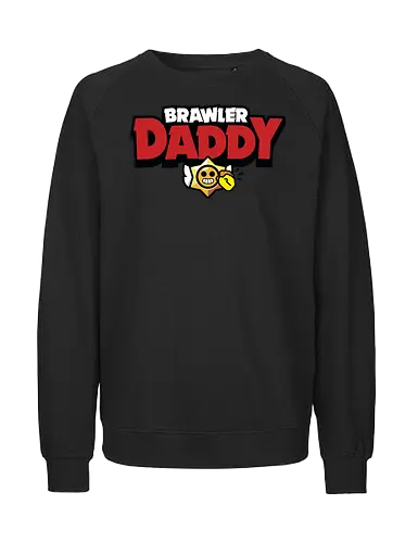 Brawler Daddy - father, fathers day, fathers day gift ideas, dad, daddy, gift for dad, brawl stars, brawl, brawler, family, gaming, matching family, family squad, video gamer gifts - Fairtrade Sweatshirt