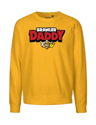 Brawler Daddy - father, fathers day, fathers day gift ideas, dad, daddy, gift for dad, brawl stars, brawl, brawler, family, gaming, matching family, family squad, video gamer gifts - Fairtrade Sweatshirt