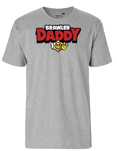 Brawler Daddy - father, fathers day, fathers day gift ideas, dad, daddy, gift for dad, brawl stars, brawl, brawler, family, gaming, matching family, family squad, video gamer gifts - Fairtrade T-Shirt