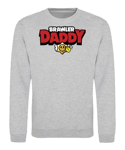 Brawler Daddy - father, fathers day, fathers day gift ideas, dad, daddy, gift for dad, brawl stars, brawl, brawler, family, gaming, matching family, family squad, video gamer gifts - Sweatshirt