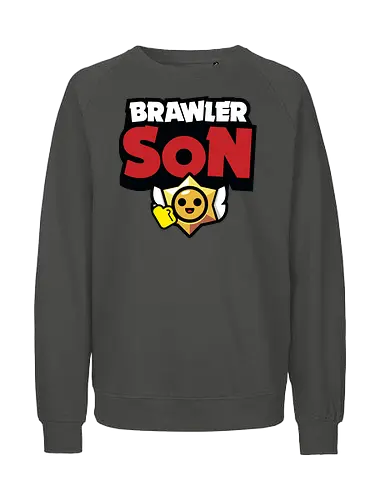Brawler Son - mother, mothers day, father, fathers day, gift for son, birthday gift ideas, christmas, brawl stars, brawl, brawler, family, gaming, matching family, family squad, video gamer gifts - Fairtrade Sweatshirt