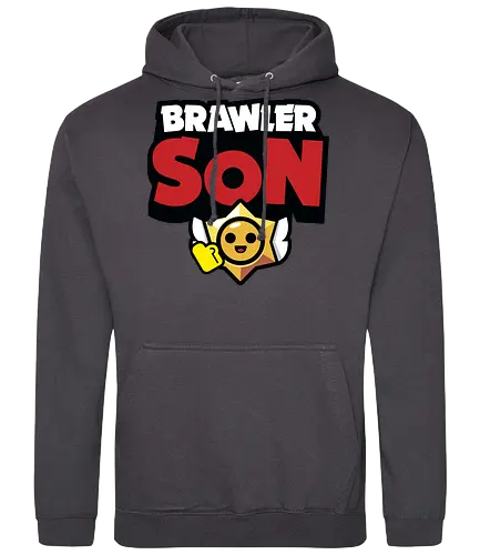 Brawler Son - mother, mothers day, father, fathers day, gift for son, birthday gift ideas, christmas, brawl stars, brawl, brawler, family, gaming, matching family, family squad, video gamer gifts - Standard Hoodie