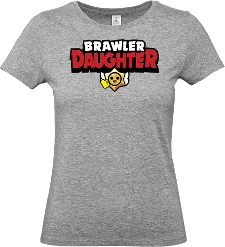 Brawler Daughter - mother, mothers day, father, fathers day, gift for daughter, birthday gift ideas, christmas, brawl stars, brawl, brawler, family, gaming, matching family, family squad, video gamer gifts - Standard T-Shirt (Frauen)
