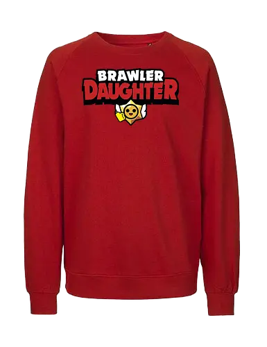 Brawler Daughter - mother, mothers day, father, fathers day, gift for daughter, birthday gift ideas, christmas, brawl stars, brawl, brawler, family, gaming, matching family, family squad, video gamer gifts - Fairtrade Sweatshirt