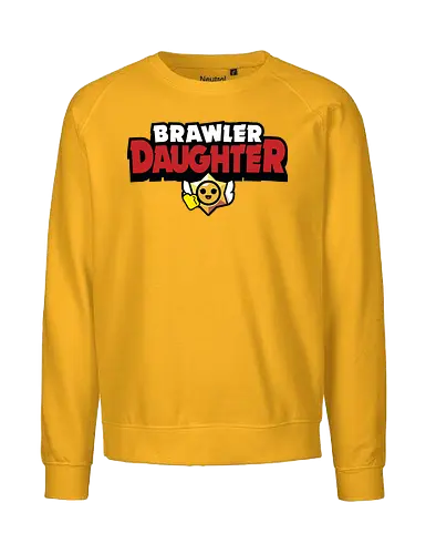 Brawler Daughter - mother, mothers day, father, fathers day, gift for daughter, birthday gift ideas, christmas, brawl stars, brawl, brawler, family, gaming, matching family, family squad, video gamer gifts - Fairtrade Sweatshirt