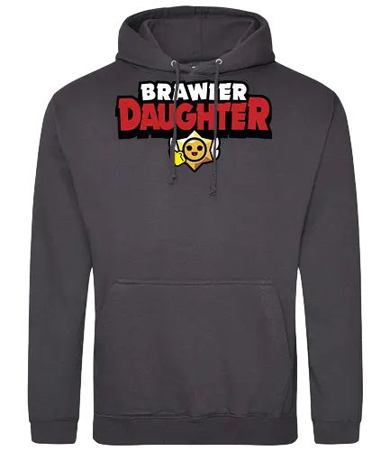 Brawler Daughter - mother, mothers day, father, fathers day, gift for daughter, birthday gift ideas, christmas, brawl stars, brawl, brawler, family, gaming, matching family, family squad, video gamer gifts - Standard Hoodie