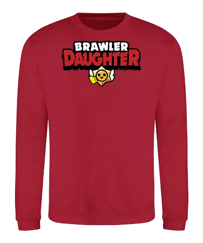 Brawler Daughter - mother, mothers day, father, fathers day, gift for daughter, birthday gift ideas, christmas, brawl stars, brawl, brawler, family, gaming, matching family, family squad, video gamer gifts - Sweatshirt