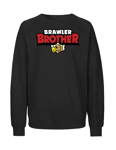 Brawler Brother - mother, mothers day, father, fathers day, gift for brother, birthday gift ideas, christmas, brawl stars, brawl, brawler, family, gaming, matching family, family squad, video gamer gifts - Fairtrade Sweatshirt