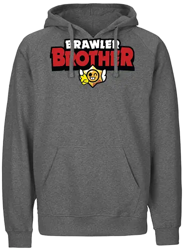 Brawler Brother - mother, mothers day, father, fathers day, gift for brother, birthday gift ideas, christmas, brawl stars, brawl, brawler, family, gaming, matching family, family squad, video gamer gifts - Fairtrade Hoodie