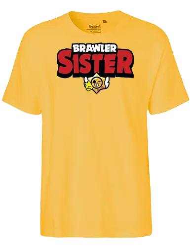 Brawler Sister - mother, mothers day, father, fathers day, gift for sister, birthday gift ideas, christmas, brawl stars, brawl, brawler, family, gaming, matching family, family squad, video gamer gifts - Fairtrade T-Shirt