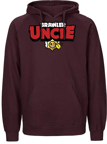 Brawler Uncle - father, fathers day, gift for uncle, birthday gift ideas, christmas, brawl stars, brawl, brawler, family, gaming, matching family, family squad, video gamer gifts - Fairtrade Hoodie