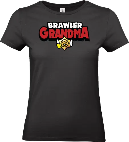 Brawler Grandma - mother, mothers day, mom, mommy, gift for grandmother, birthday gift ideas, christmas, brawl stars, brawl, brawler, family, gaming, matching family, family squad, video gamer gifts - Standard T-Shirt (Frauen)