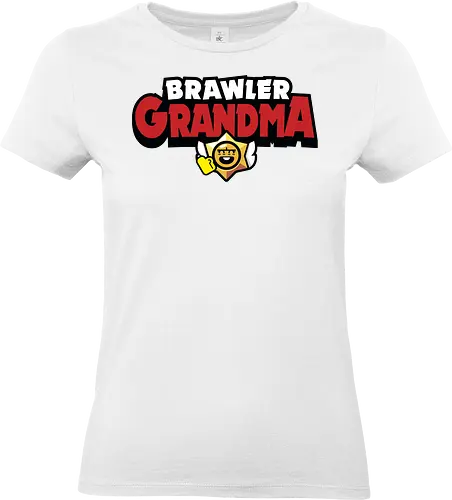 Brawler Grandma - mother, mothers day, mom, mommy, gift for grandmother, birthday gift ideas, christmas, brawl stars, brawl, brawler, family, gaming, matching family, family squad, video gamer gifts - Standard T-Shirt (Frauen)