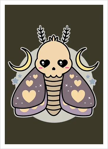 Kawaii Death Moth 