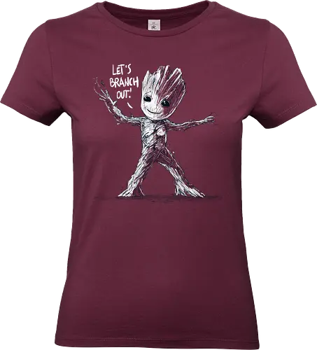 Let's branch out!! - scifi, funny, pop culture, movie character, comics, cute, tree - Standard T-Shirt (Frauen)