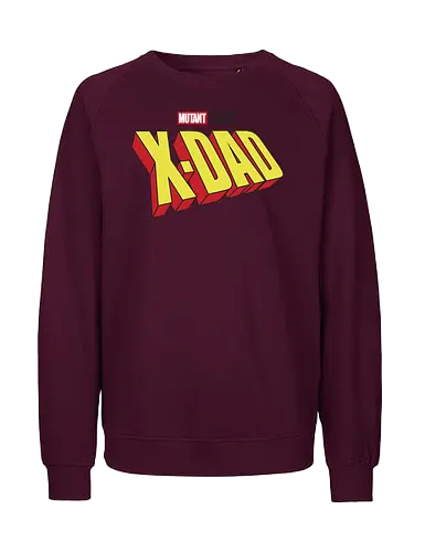 Mutant X-Dad - dad, daddy, family, father, fathers day, fathers day gift ideas, gift for dad, comic, matching family, mutant pride, x men, x men mutant, cartoons, family squad, animation - Fairtrade Sweatshirt