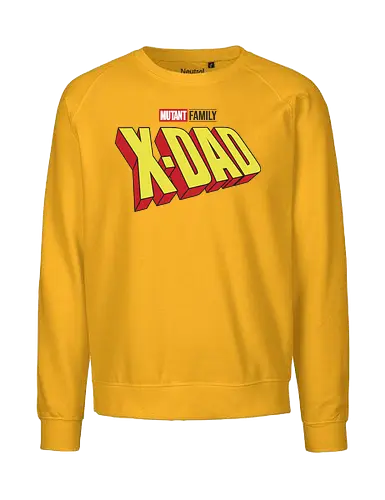 Mutant X-Dad - dad, daddy, family, father, fathers day, fathers day gift ideas, gift for dad, comic, matching family, mutant pride, x men, x men mutant, cartoons, family squad, animation - Fairtrade Sweatshirt