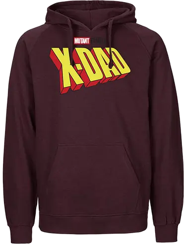 Mutant X-Dad - dad, daddy, family, father, fathers day, fathers day gift ideas, gift for dad, comic, matching family, mutant pride, x men, x men mutant, cartoons, family squad, animation - Fairtrade Hoodie