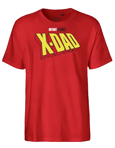 Mutant X-Dad - dad, daddy, family, father, fathers day, fathers day gift ideas, gift for dad, comic, matching family, mutant pride, x men, x men mutant, cartoons, family squad, animation - Fairtrade T-Shirt