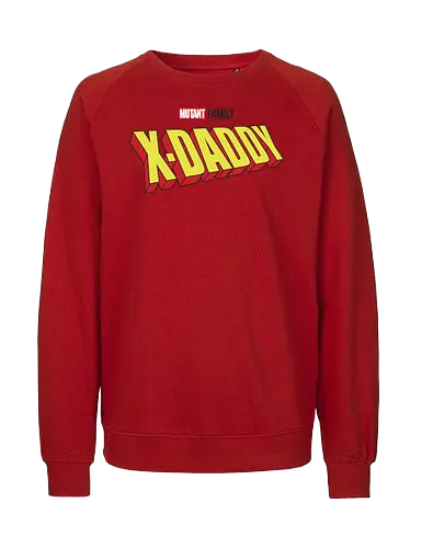 Mutant X-Daddy - dad, daddy, family, father, fathers day, fathers day gift ideas, gift for dad, comic, matching family, mutant pride, x men, x men mutant, cartoons, family squad, animation - Fairtrade Sweatshirt