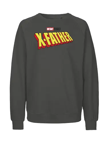 Mutant X-Father - dad, daddy, family, father, fathers day, fathers day gift ideas, gift for dad, comic, matching family, mutant pride, x men, x men mutant, cartoons, family squad, animation - Fairtrade Sweatshirt