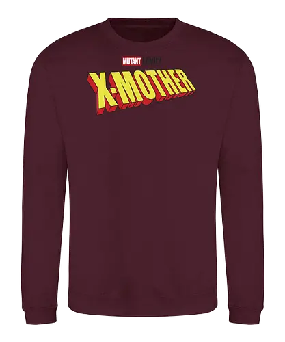 Mutant X-Mother - mom, mommy, family, mother, mothers day, mothers day gift ideas, gift for mom, comic, matching family, mutant pride, x men, x men mutant, cartoons, family squad, animation - Sweatshirt