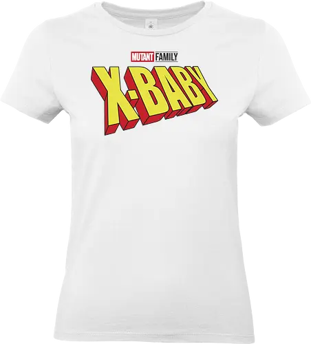 Mutant X-Baby - mom, mommy, family, mothers day, dad, daddy, fathers day gift ideas, gift for baby, comic, matching family, mutant pride, x men, x men mutant, cartoons, family squad, animation - Standard T-Shirt (Frauen)