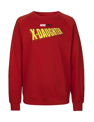 Mutant X-Daughter - mom, mommy, family, mothers day, dad, daddy, fathers day gift ideas, gift for daughter, comic, matching family, mutant pride, x men, x men mutant, cartoons, family squad, animation - Fairtrade Sweatshirt