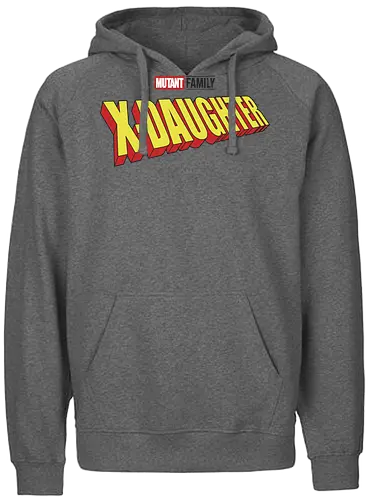 Mutant X-Daughter - mom, mommy, family, mothers day, dad, daddy, fathers day gift ideas, gift for daughter, comic, matching family, mutant pride, x men, x men mutant, cartoons, family squad, animation - Fairtrade Hoodie