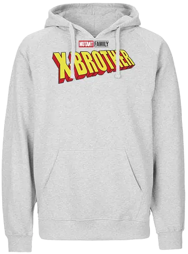 Mutant X-Brother - mom, mommy, family, mothers day, dad, daddy, fathers day gift ideas, gift for brother, comic, matching family, mutant pride, x men, x men mutant, cartoons, family squad, animation - Fairtrade Hoodie