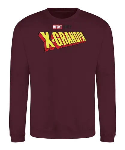 Mutant X-Grandpa - dad, daddy, family, father, fathers day, fathers day gift ideas, gift for grandfather, comic, matching family, mutant pride, x men, x men mutant, cartoons, family squad, animation - Sweatshirt