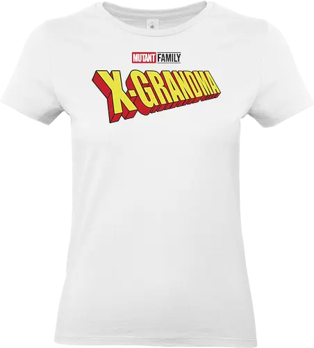 Mutant X-Grandma - mom, mommy, family, mother, mothers day, mothers day gift ideas, gift for grandmother, comic, matching family, mutant pride, x men, x men mutant, cartoons, family squad, animation - Standard T-Shirt (Frauen)