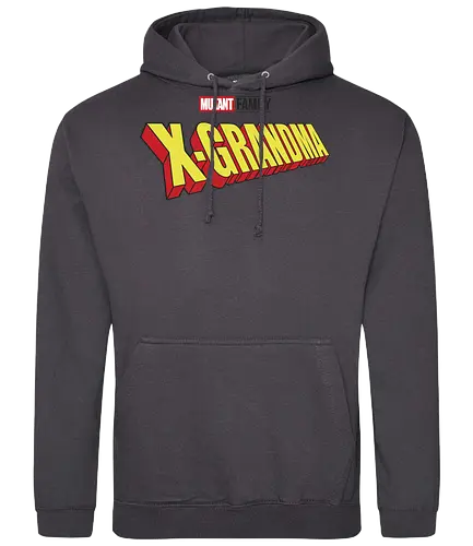 Mutant X-Grandma - mom, mommy, family, mother, mothers day, mothers day gift ideas, gift for grandmother, comic, matching family, mutant pride, x men, x men mutant, cartoons, family squad, animation - Standard Hoodie