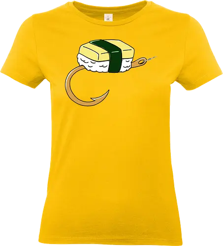 Sushi Bait - sushi, sushi bait, lure, fishing hobby, tamago sushi, japanese sushi, sushi lover, sushi time, funny sushi - Standard T-Shirt (Frauen)