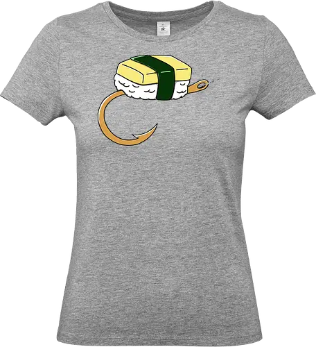 Sushi Bait - sushi, sushi bait, lure, fishing hobby, tamago sushi, japanese sushi, sushi lover, sushi time, funny sushi - Standard T-Shirt (Frauen)
