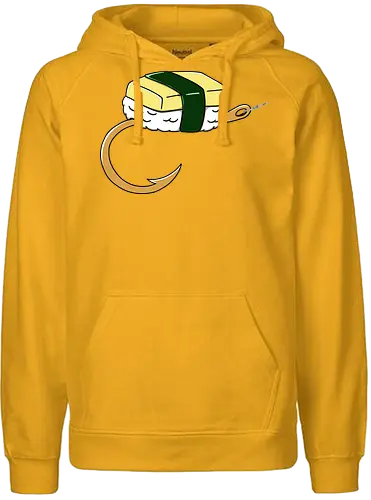 Sushi Bait - sushi, sushi bait, lure, fishing hobby, tamago sushi, japanese sushi, sushi lover, sushi time, funny sushi - Fairtrade Hoodie