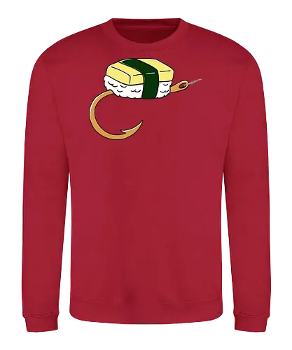 Sushi Bait - sushi, sushi bait, lure, fishing hobby, tamago sushi, japanese sushi, sushi lover, sushi time, funny sushi - Sweatshirt