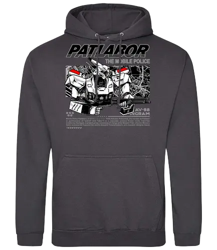 police robot  - police, mechanics, robot, warrior, knight, patlabor, classic, vintage - Standard Hoodie