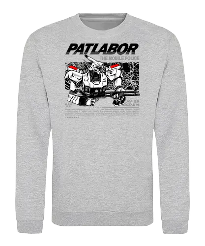 police robot  - police, mechanics, robot, warrior, knight, patlabor, classic, vintage - Sweatshirt